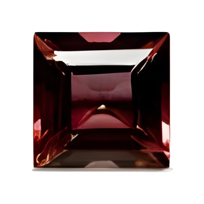 7 mm Square Faceted Red Mozambique Garnet AAA Grade