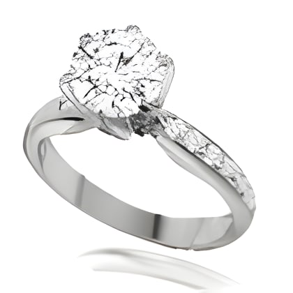 1.37 Ct twt VVS Diamond Ring in Platinum