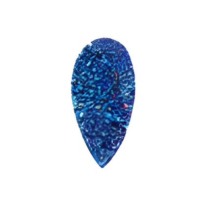 26x11 mm Long Pear Mystic Peacock Blue Drusy Quartz
