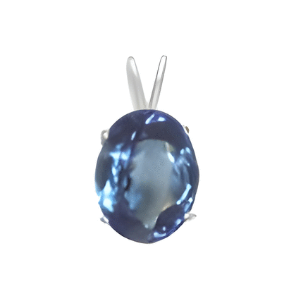 2 Carat Oval Tanzanite Pendant