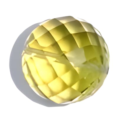 12 mm Olive green Round Quartz in AAA grade