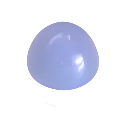 10 mm American blue Round Bullet Chalcedony in AAA grade