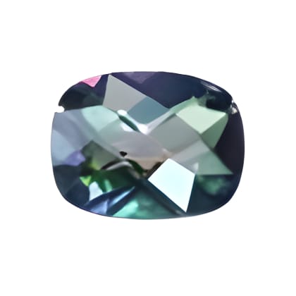 11x9 mm Cushion Rainbow Mystic Topaz in AAA Grade