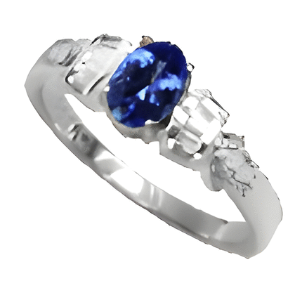 0.34 Carat VS Diamond Tanzanite Ring in 18k White Gold