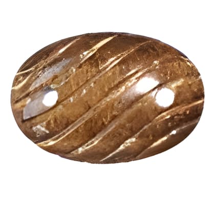 30x20 mm Carved Oval Brown Tiger Eye