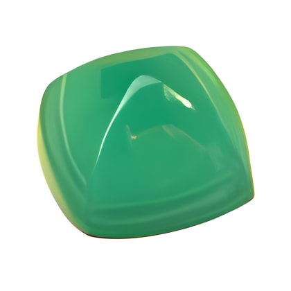 8 mm Cabochon Cushion Sugar Loaf Green Chrysoprase  in AAA Grade