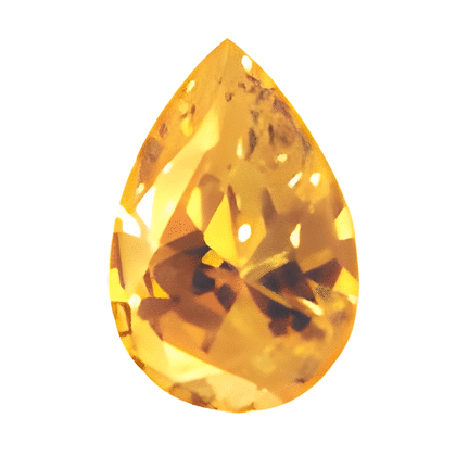 10x7 mm Pear Lime CZ