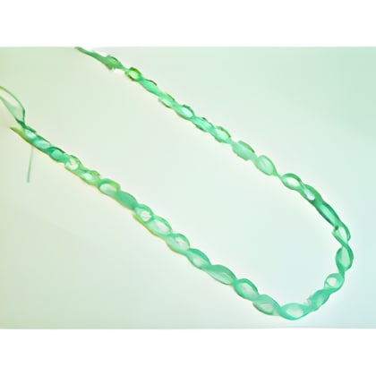 Blue Topaz Carved Bead Strand 16 Inch