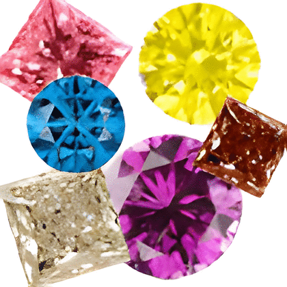 3 Ct Twt Rainbow Multicolor Diamond Lot size (0.01-0.05 ct)
