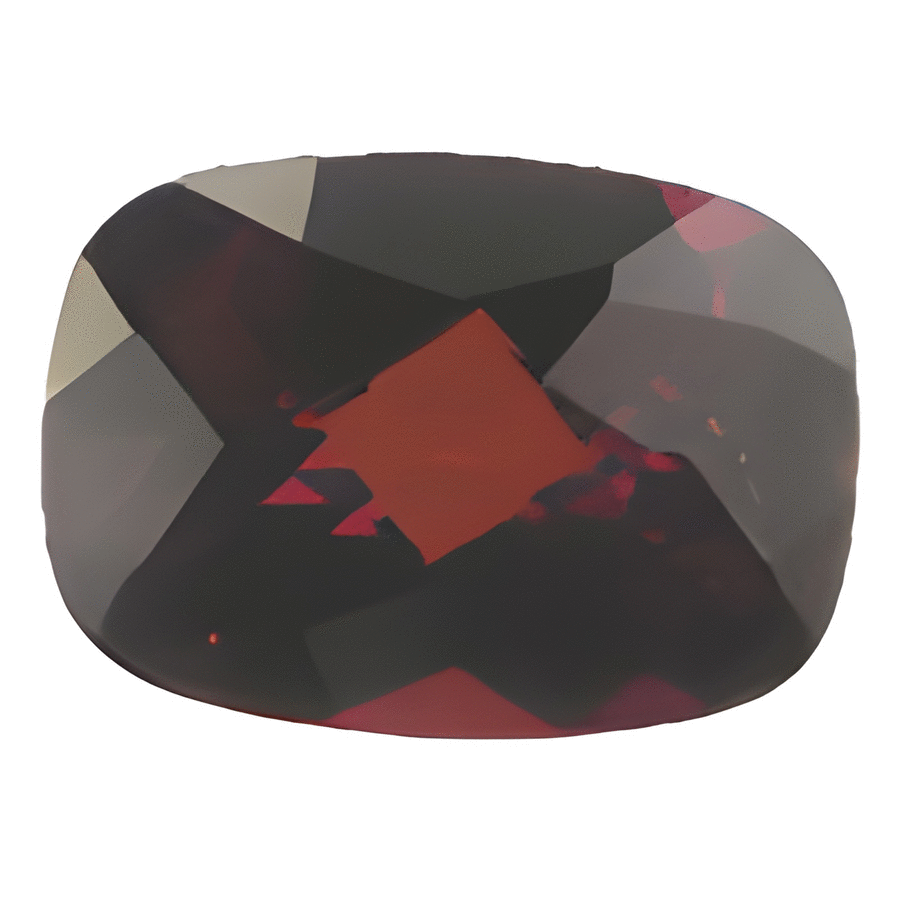 Rhodolite Garnet Faceted Raspberry Red Cushion Cut 12.8X9.8mm