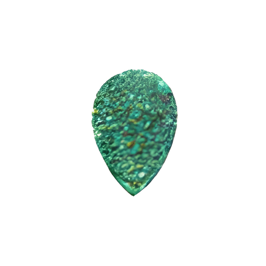 25x18 mm Pear Mystic Green Drusy Quartz