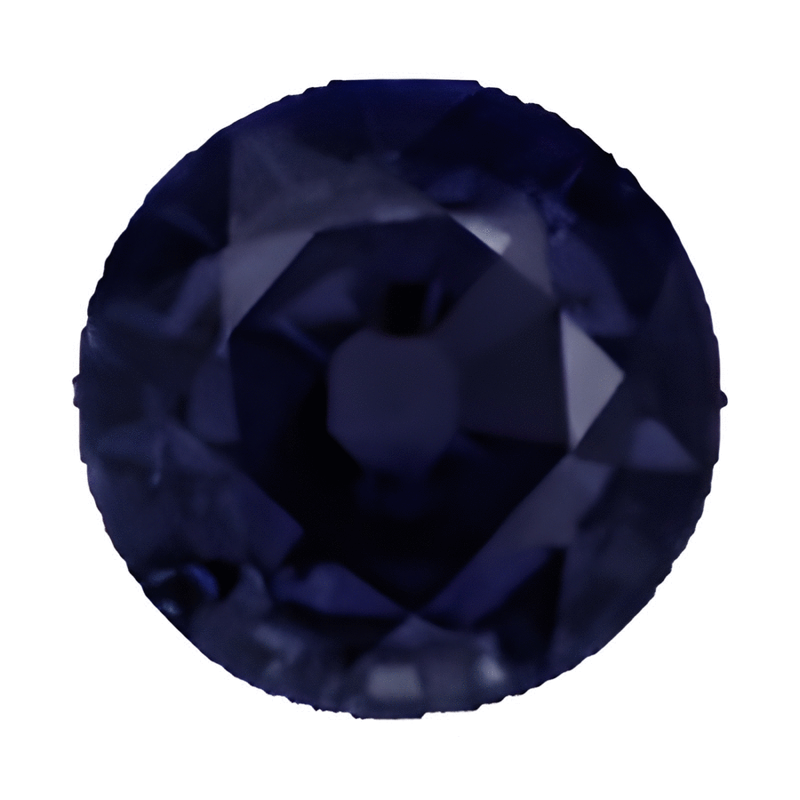 10 mm Round Black Sapphire in A Grade