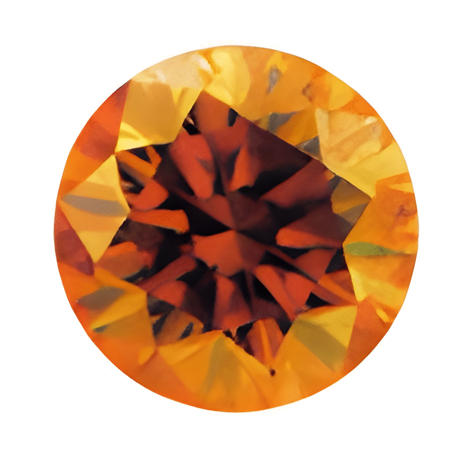 100 Ct Twt Faceted Padparadscha Sapphire Lot Size 4 mm Round