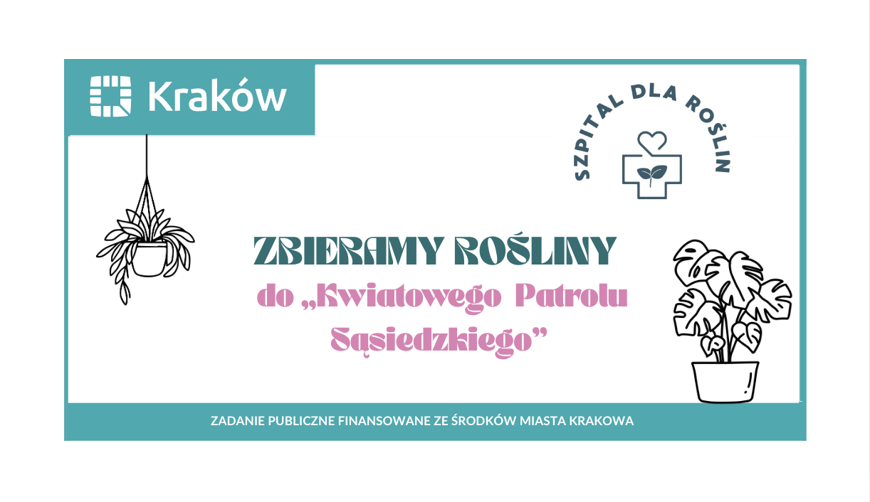 Akcja zbieramy rośliny do „Kwiatowego  Patrolu Sąsiedzkiego” Szpital dla Roślin 