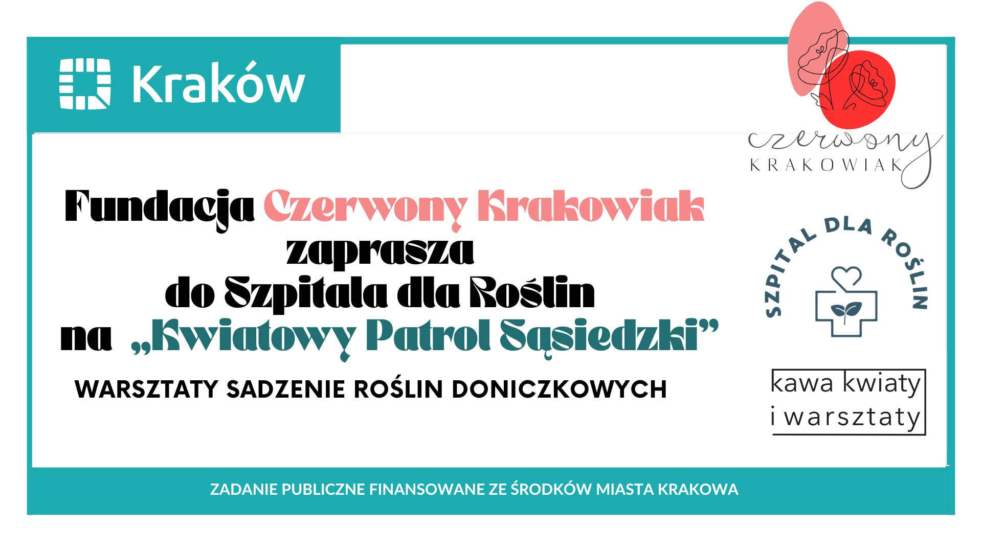 „Kwiatowy Patrol Sąsiedzki” sadzenie roślin doniczkowych 