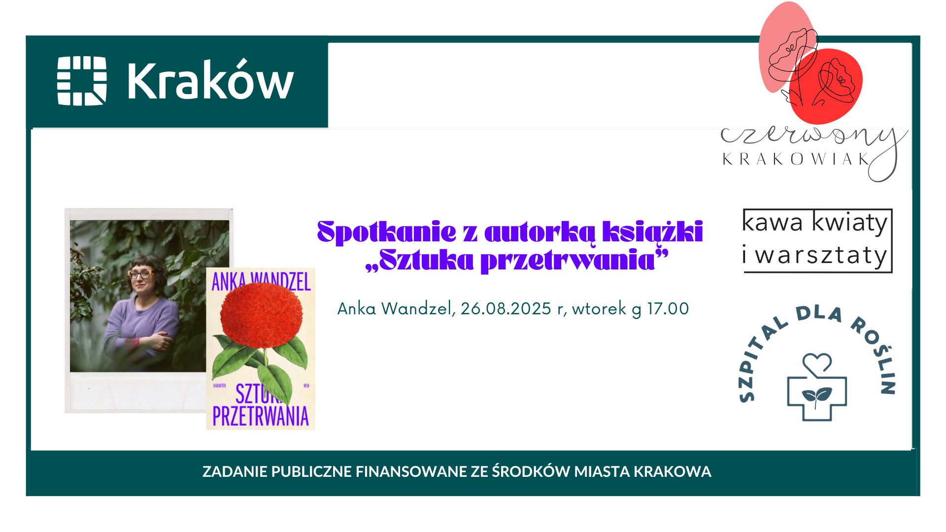  Spotkanie z autorką ksi�ążki  „Sztuka przetrwania” Anka Wandzel 