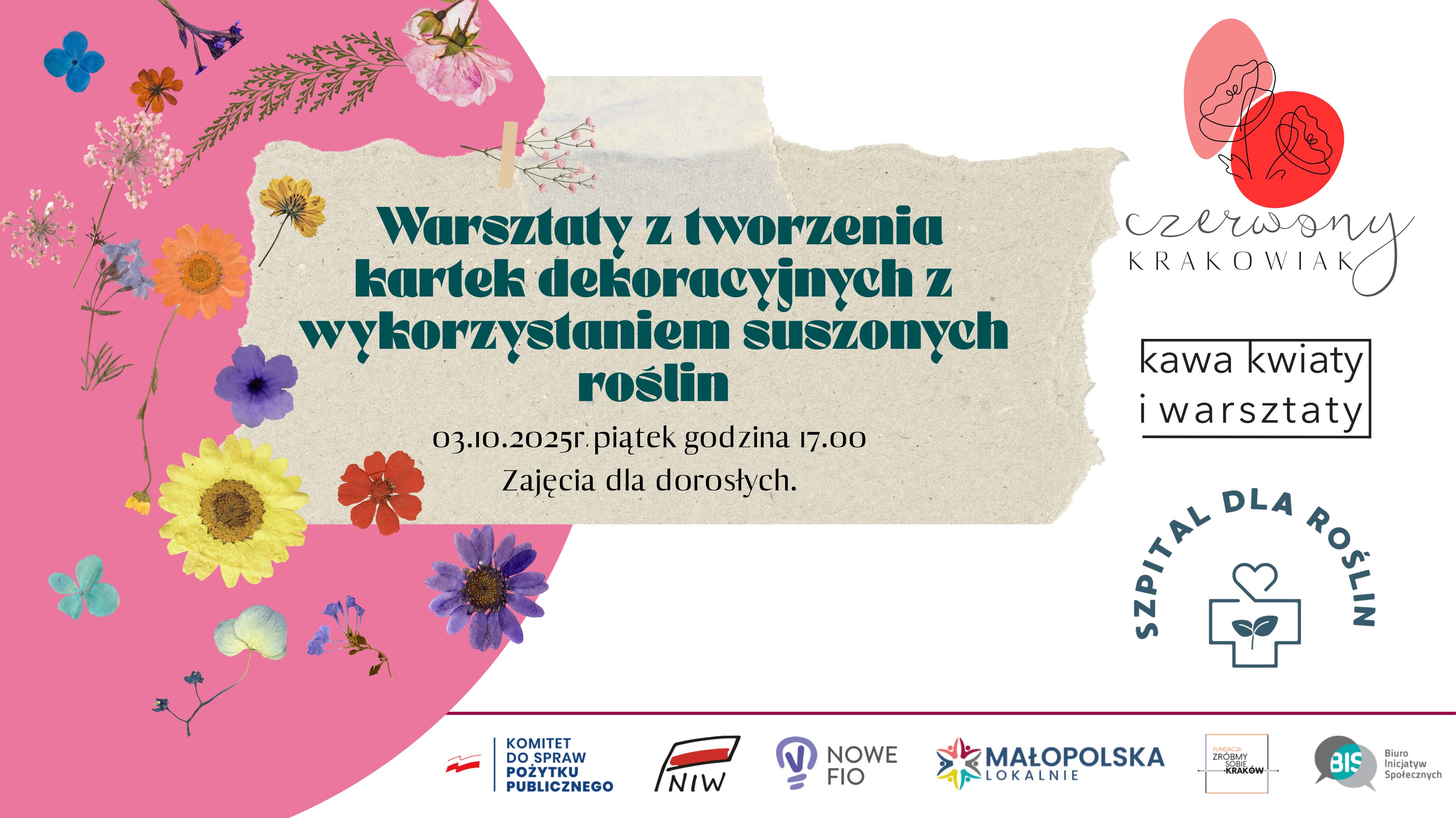 Warsztaty tworzenia kartek z suszonych kwiatów