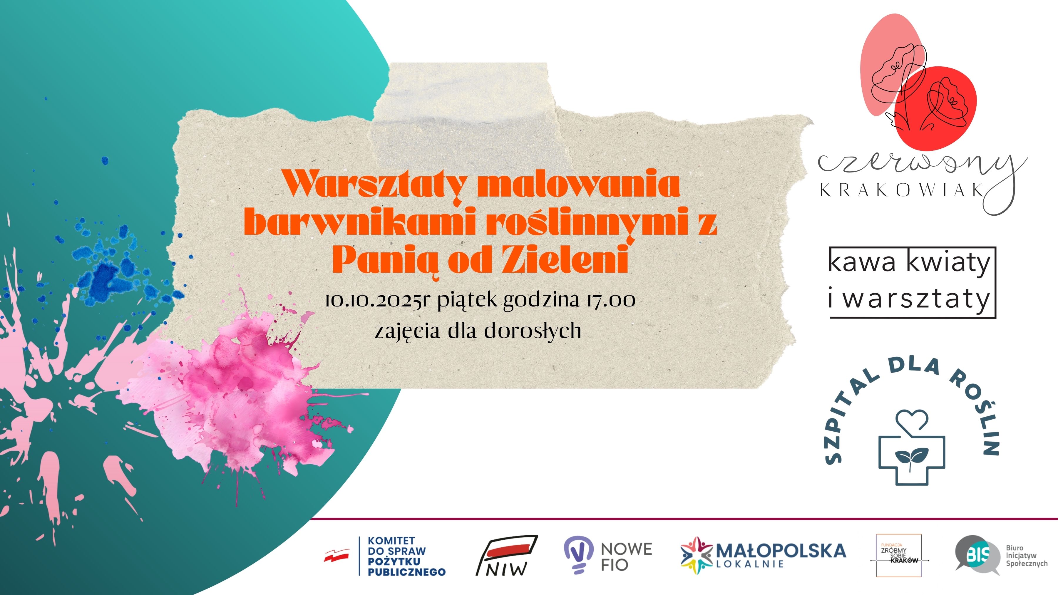 Warsztaty intuicyjnego malowania barwnikami roślinnymi