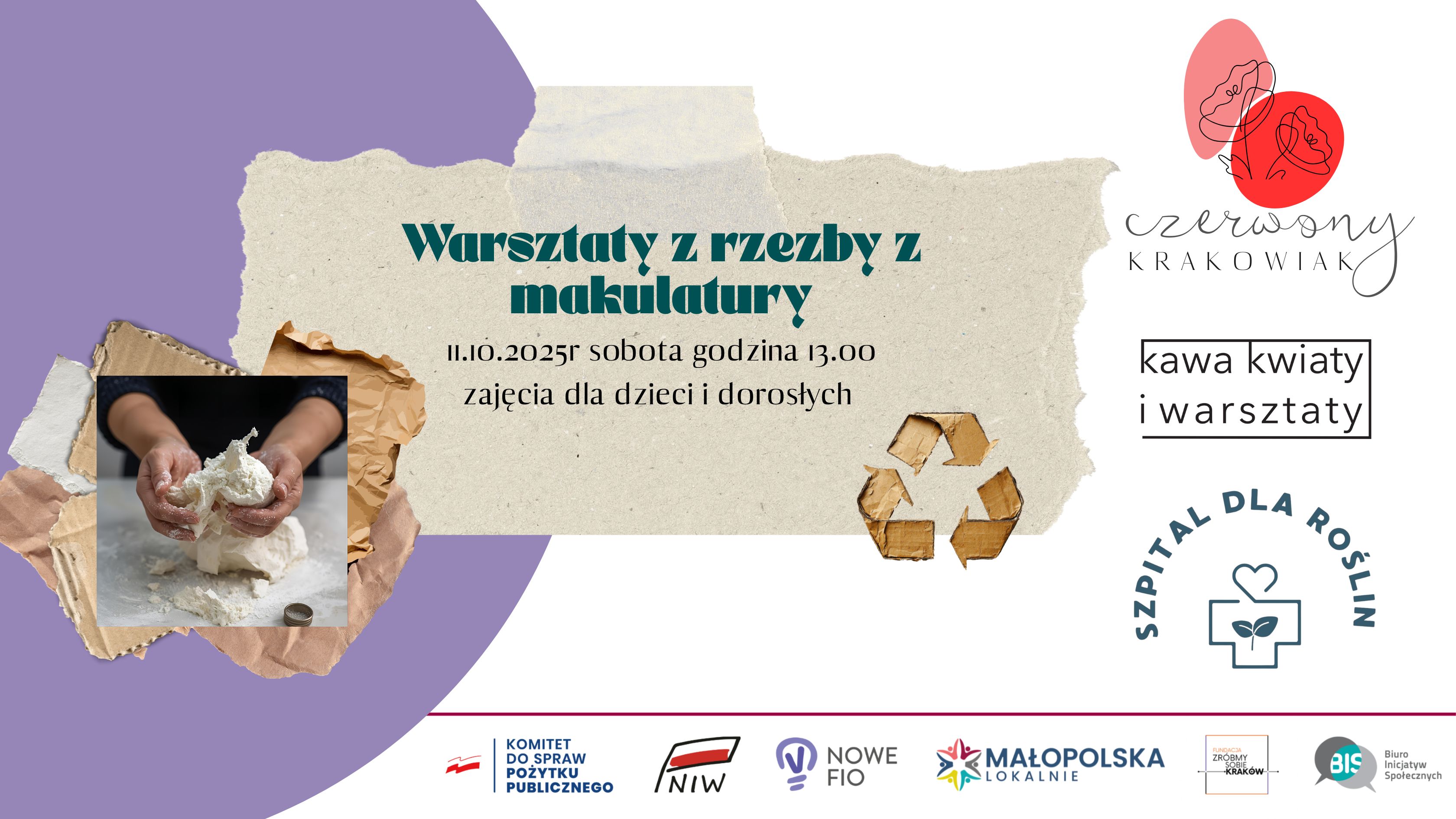 Warsztaty z rzeźby z makulatury