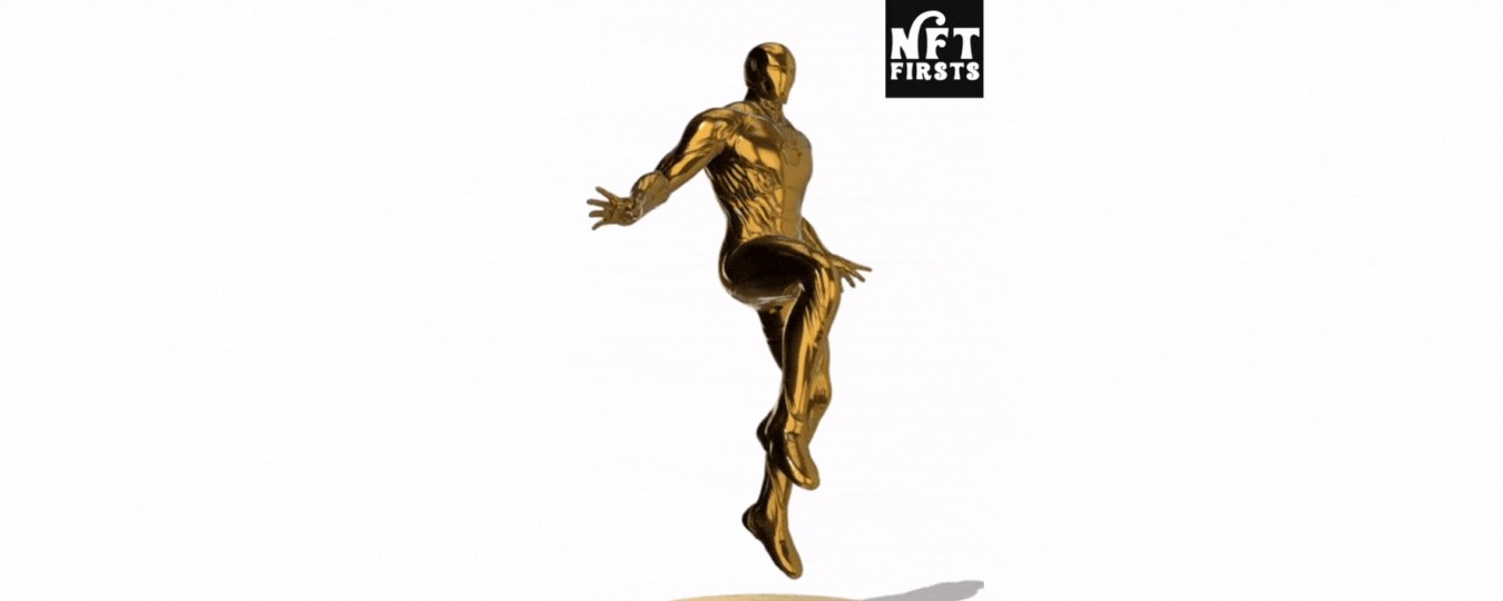 First Iron Man NFT all-gold Disney Golden Moments