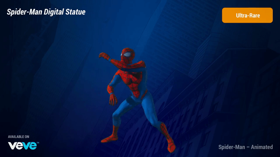 First Spider-Man NFT Ultra Rare animated variant