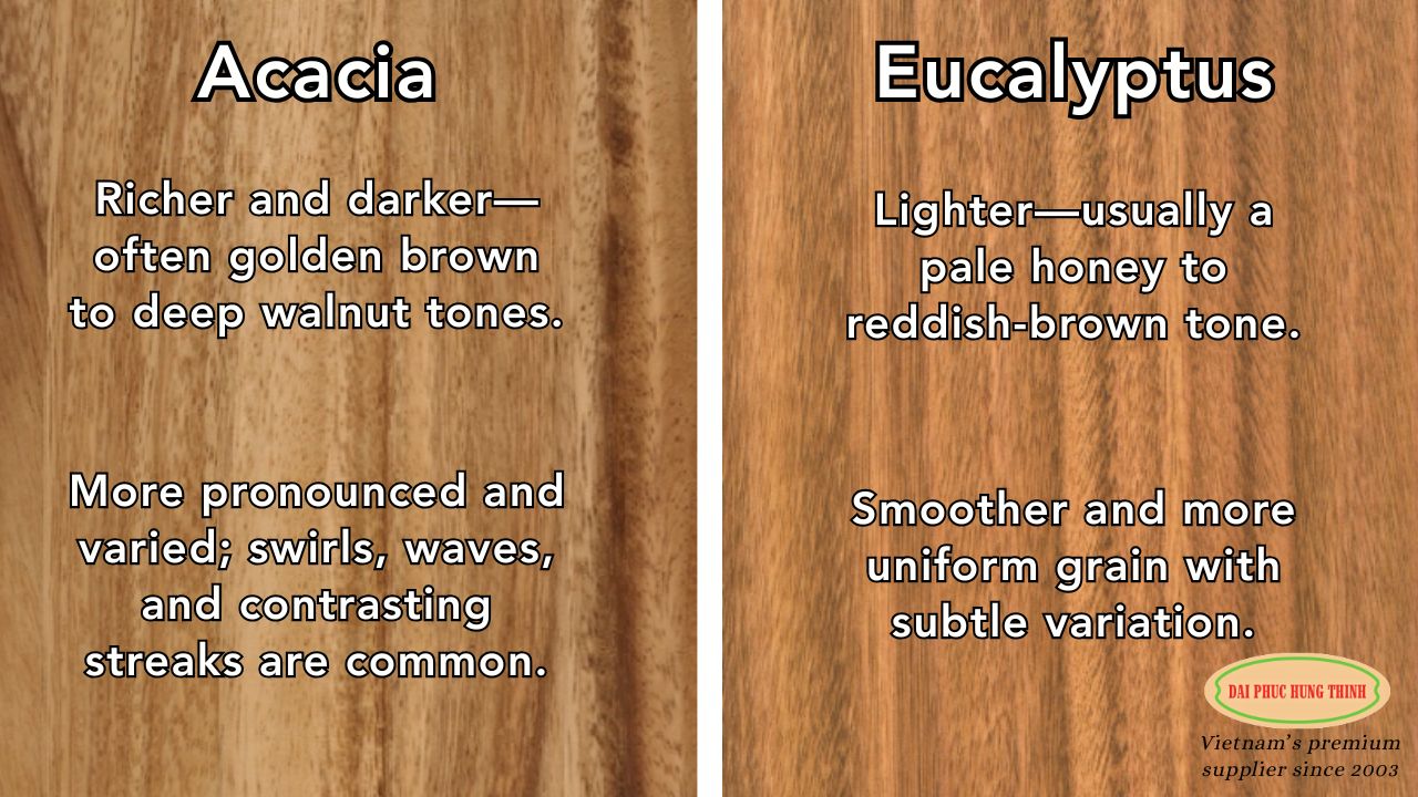 acacia and eucalyptus outdoor furniture comparison