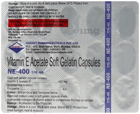 NE-400 CAPSULE - 15'S