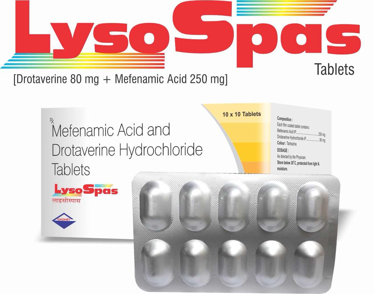 LYSO SPAS TAB 10'S