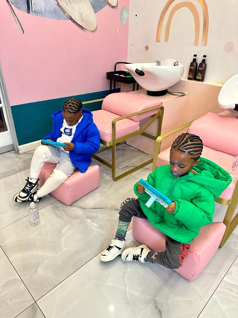 Little princess delighted by her glamorous salon experience