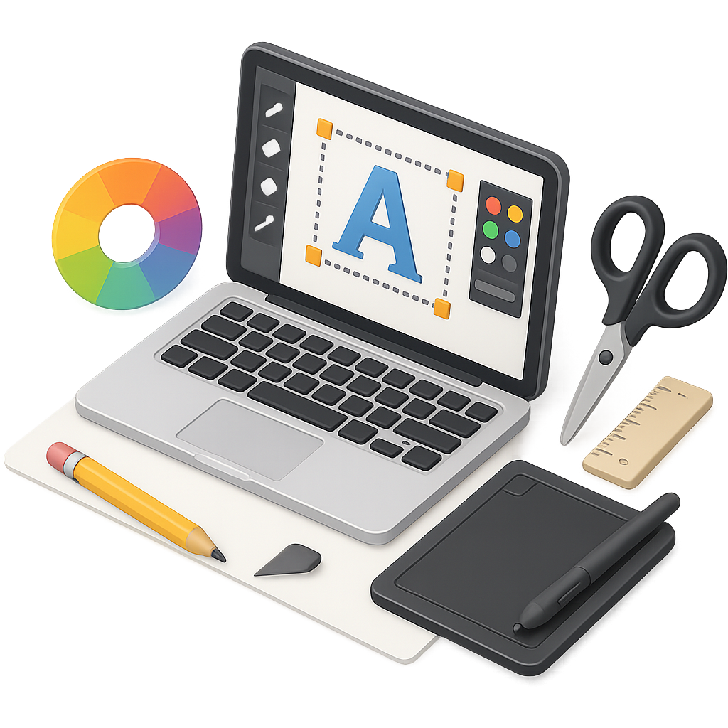 Design services icon – logo creation and brand development