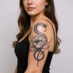 Le même tatouage sur épaule