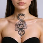 Le même tatouage sur sternum