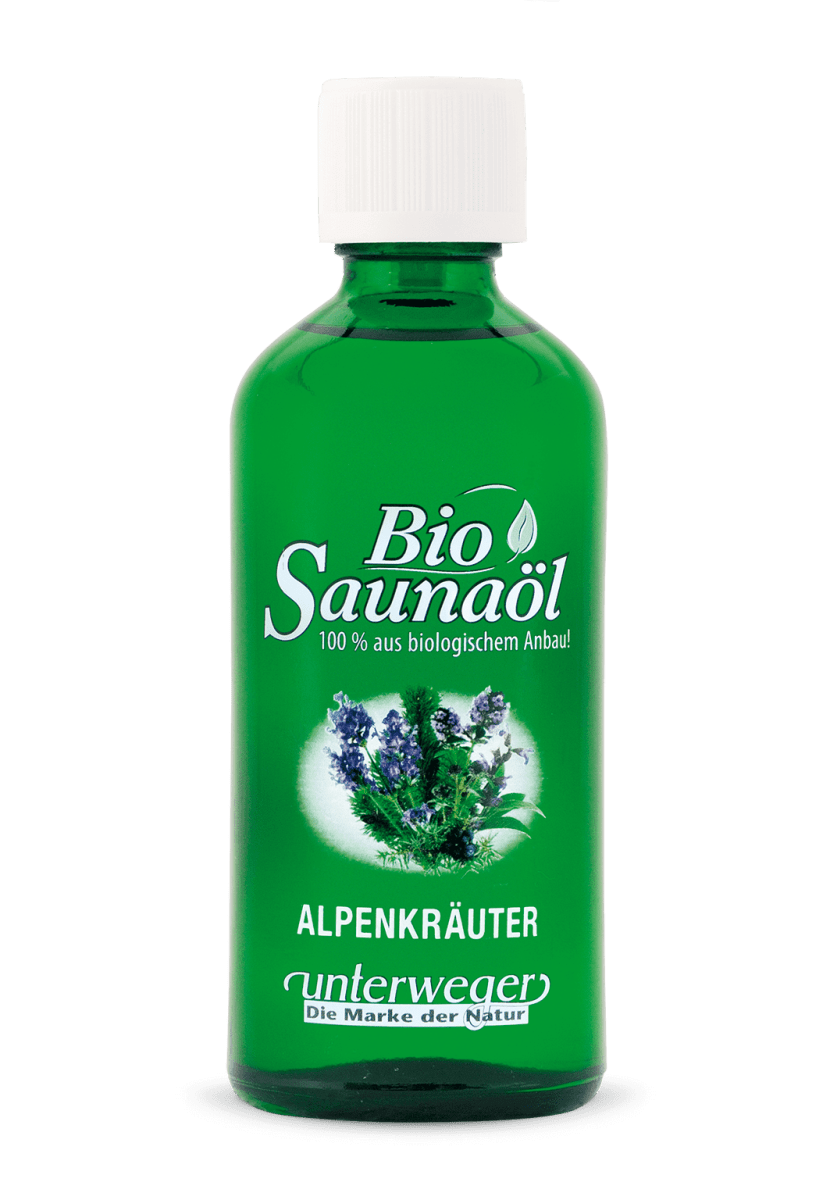 Organic sauna oil alpine herbs