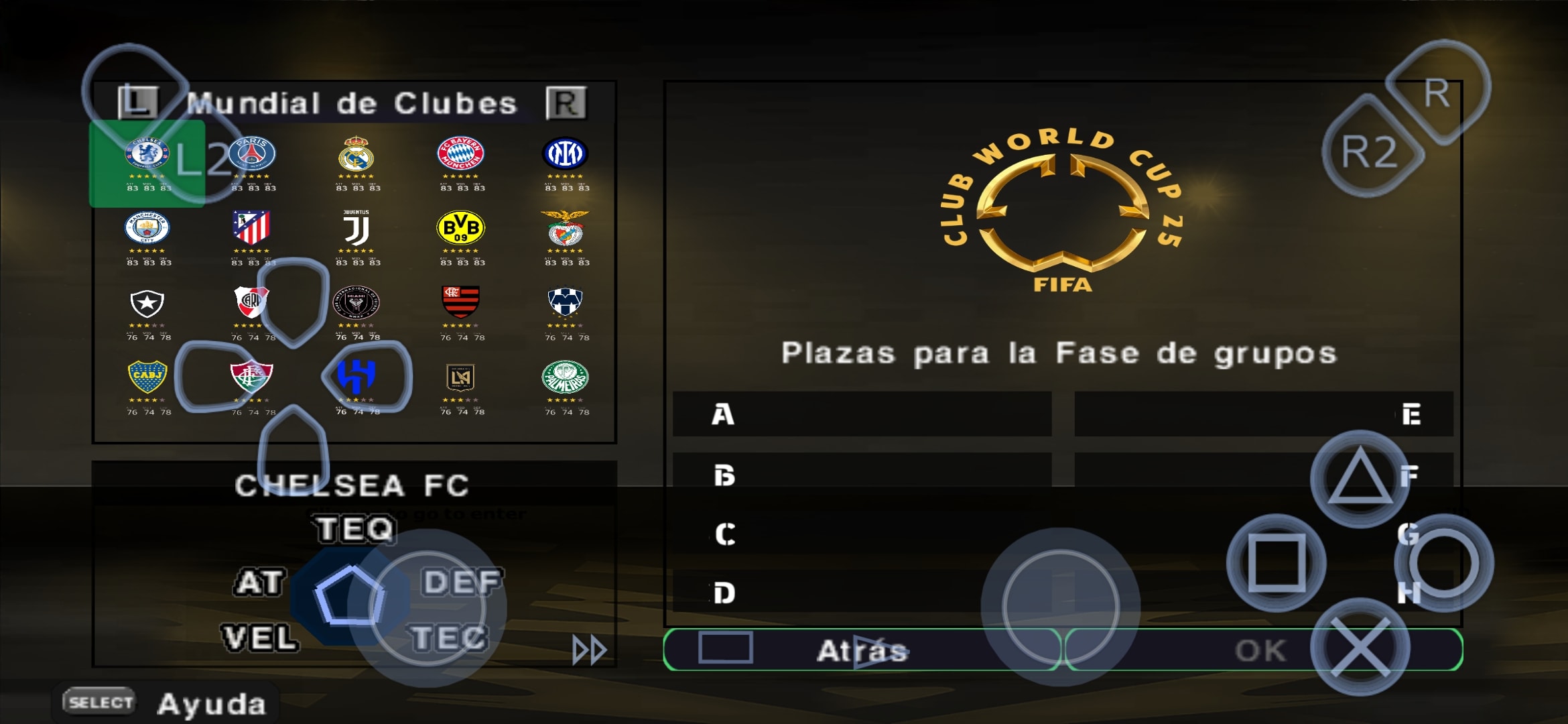 Menu del Mundial de Clubes