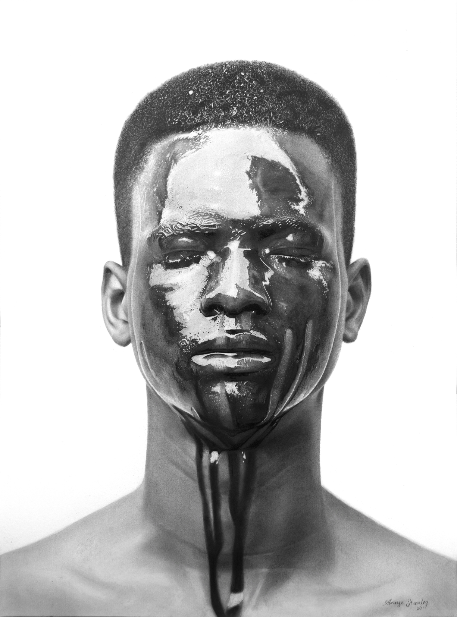 Hyperrealistic Portraits by Artist Arinze Stanley Reflect the