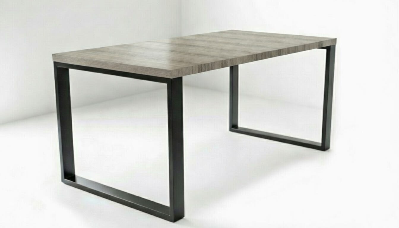 Mesa de Comdedor Duque – Industrial & Reforzada – 150 x 80 - Mesas Rectangulares metal y madera - Tulum Industrial