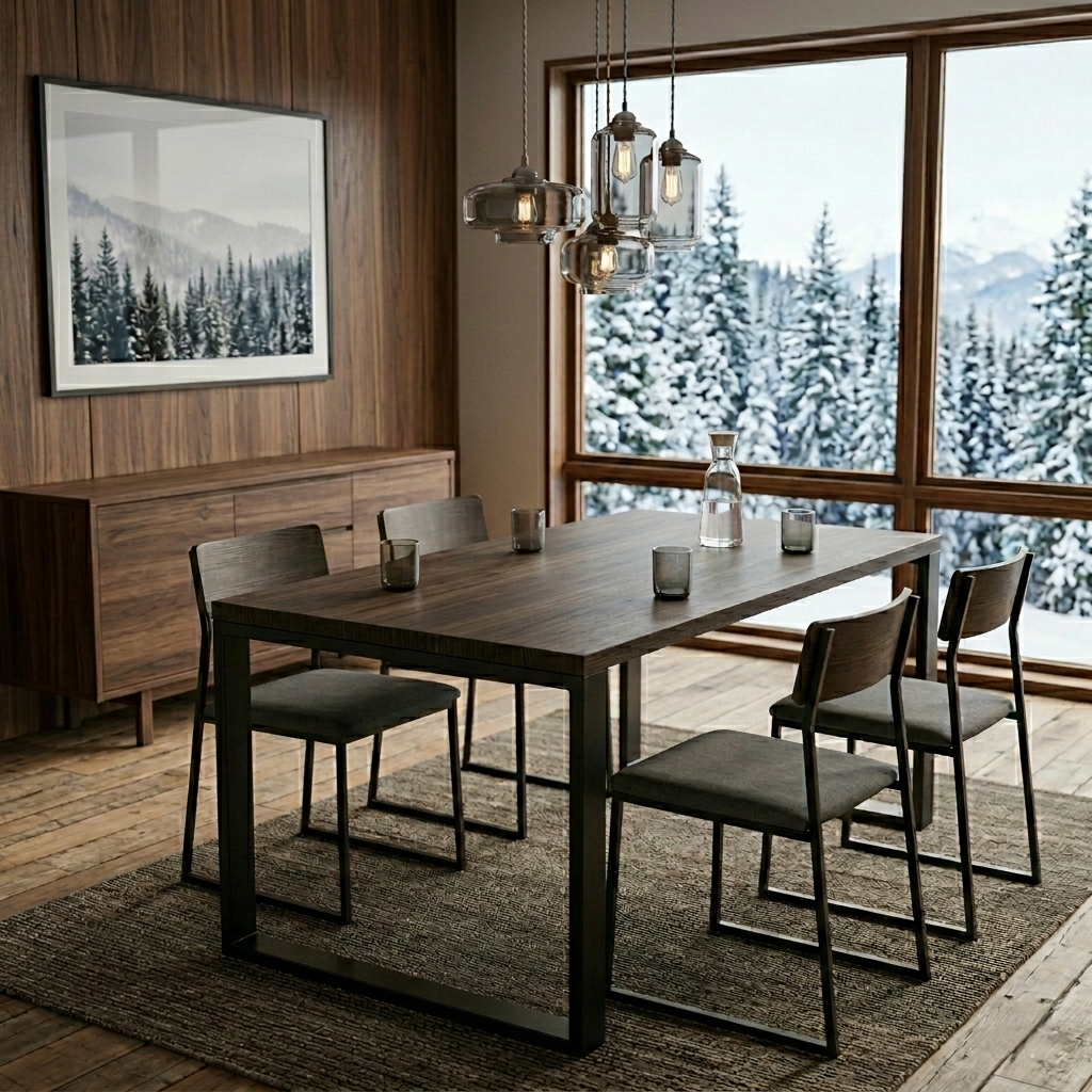 Mesa de Comdedor Duque – Industrial & Reforzada – 150 x 80 - Mobiliario industrial metal y madera - Tulum Industrial - imagen 6