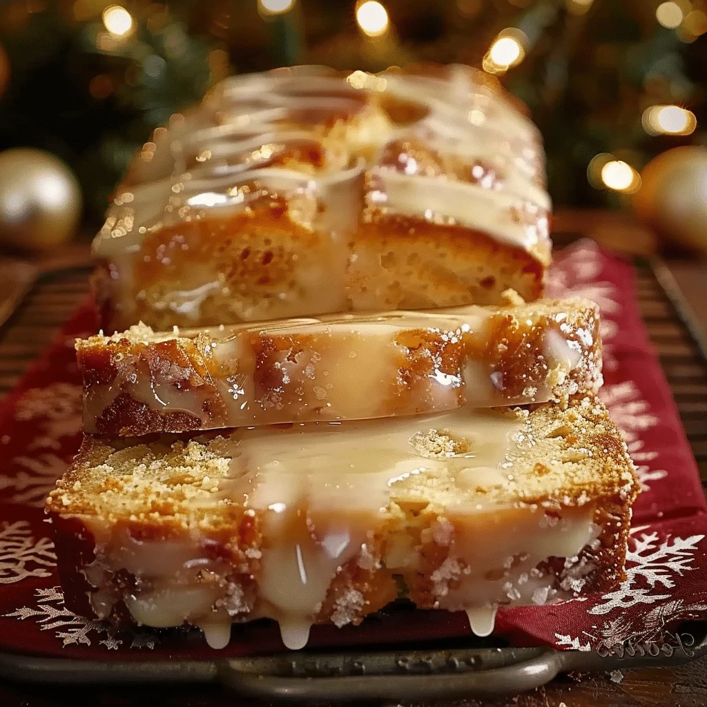 Christmas Eggnog Bread