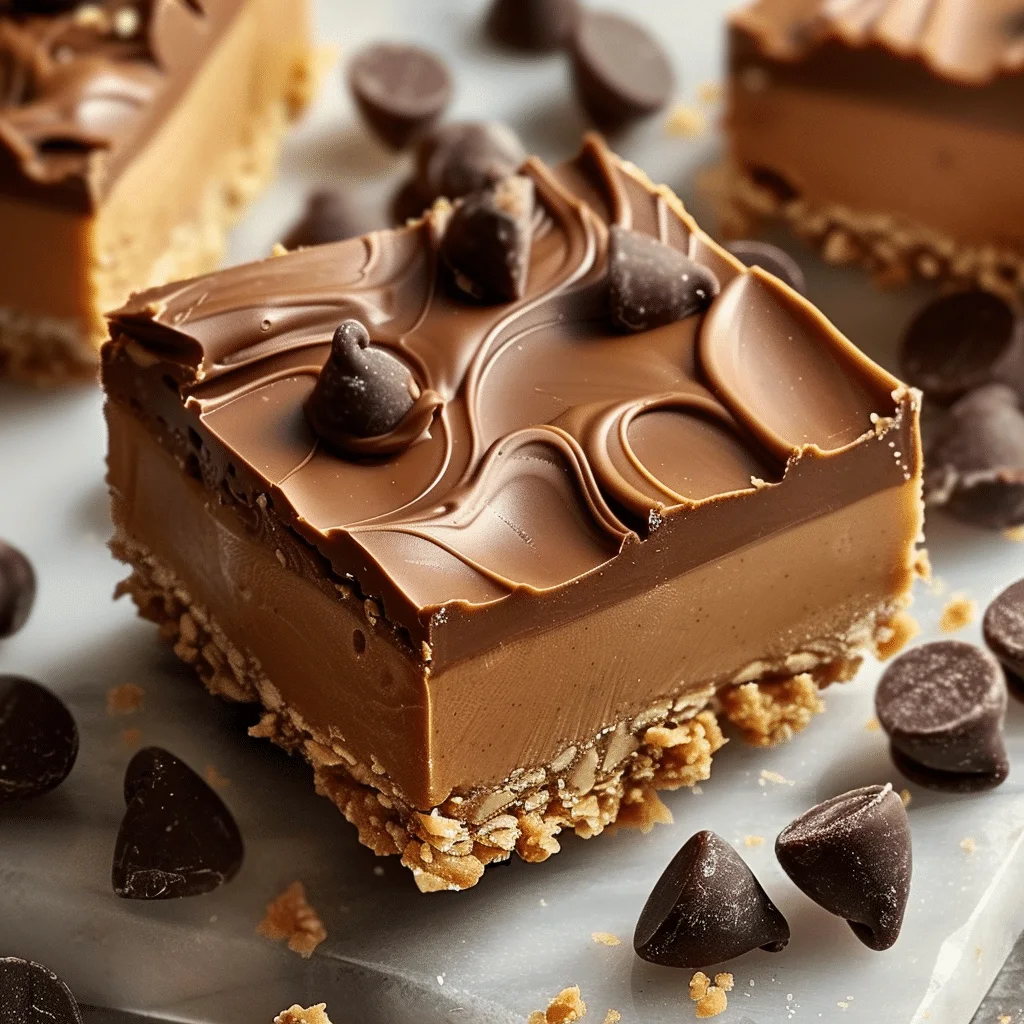 Reese’s Peanut Butter No-Bake Bars