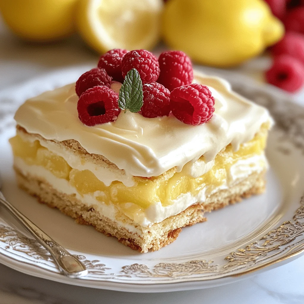 No-Bake Lemon Eclair Cake