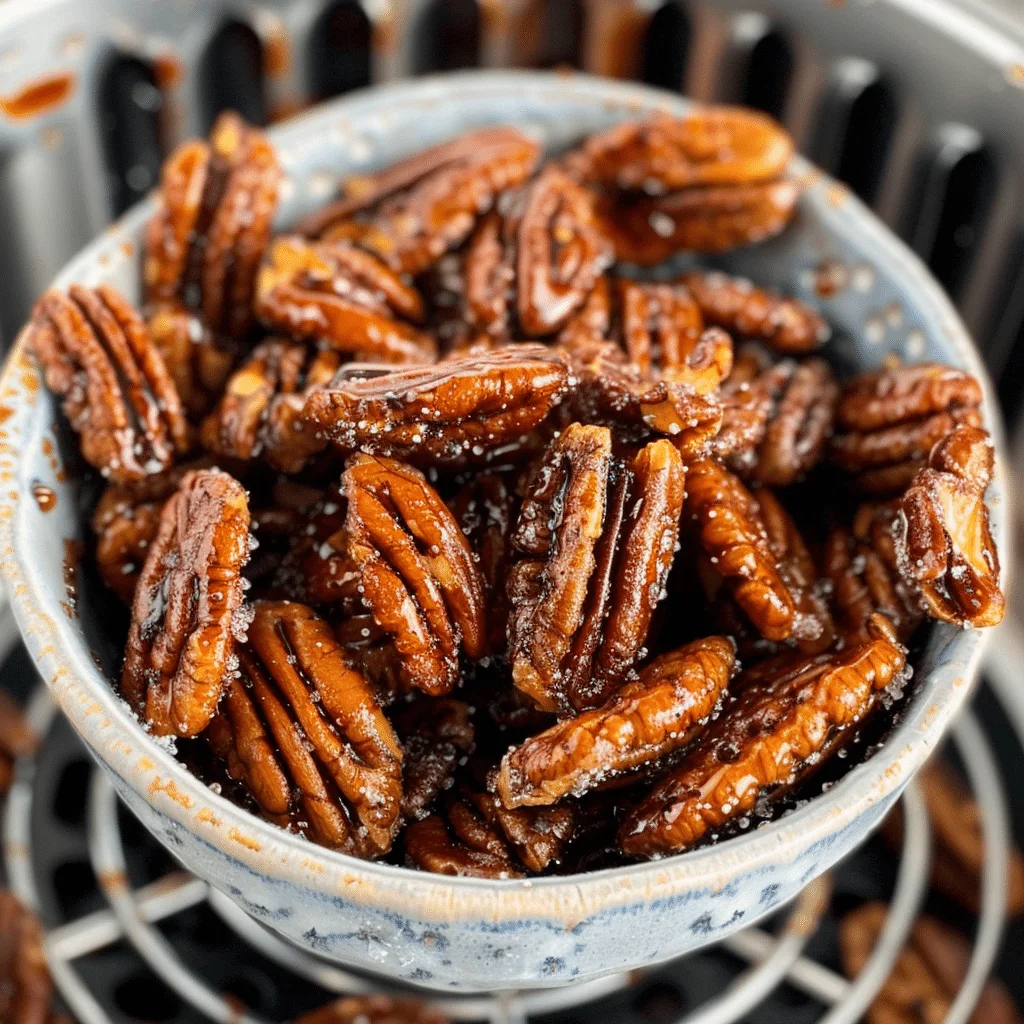Air Fryer Candied Pecans Recipe