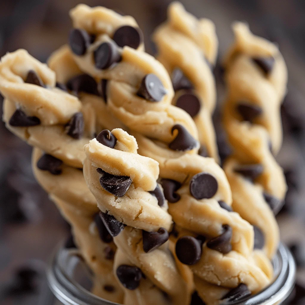 Chocolate Chip Cookie Dough Twists