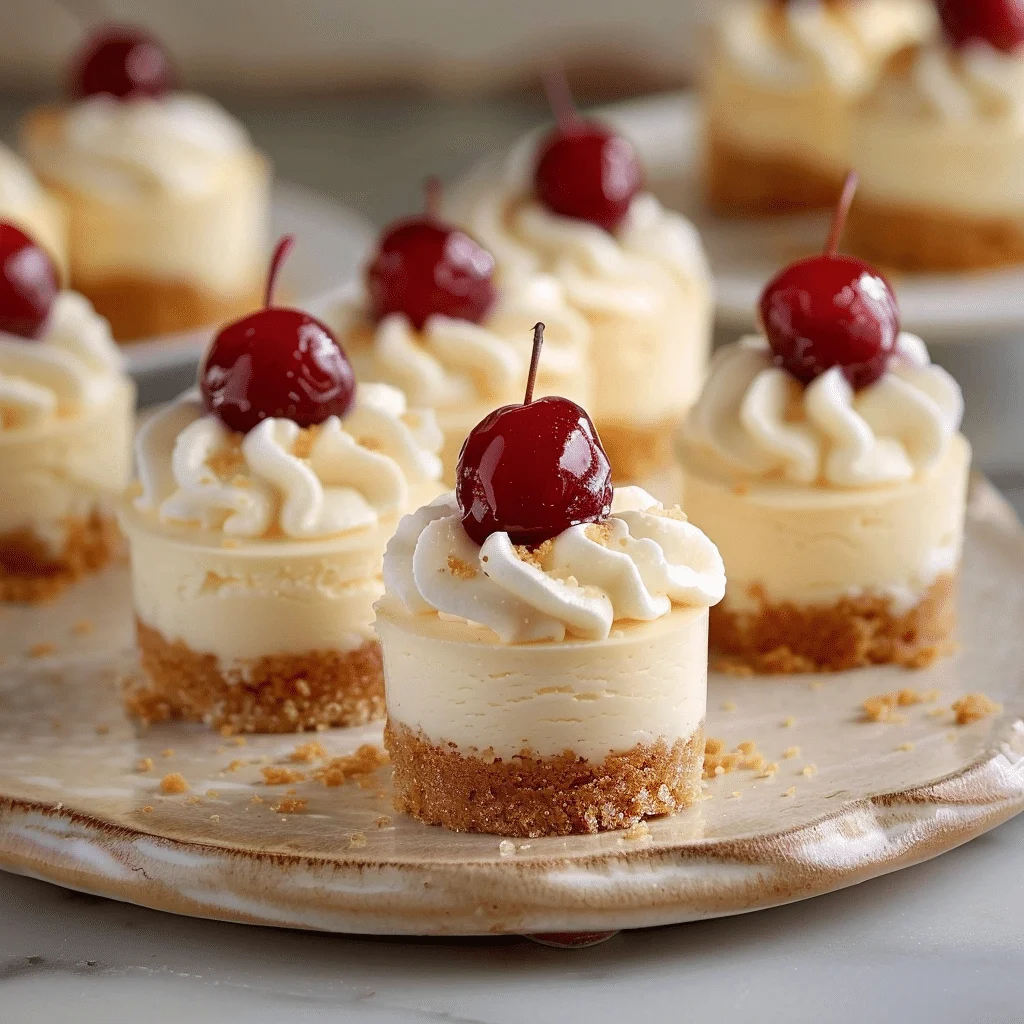 mini cheesecakes