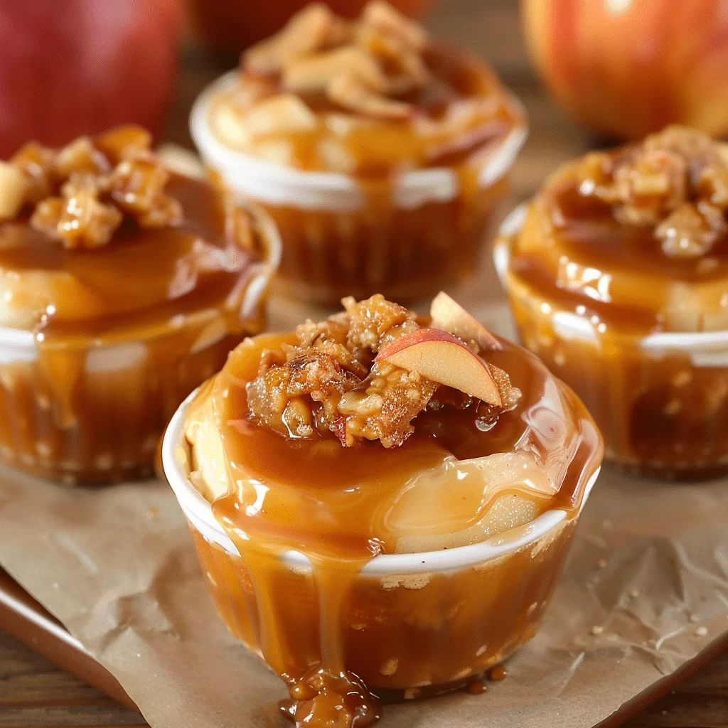 Caramel Apple Dessert Cups