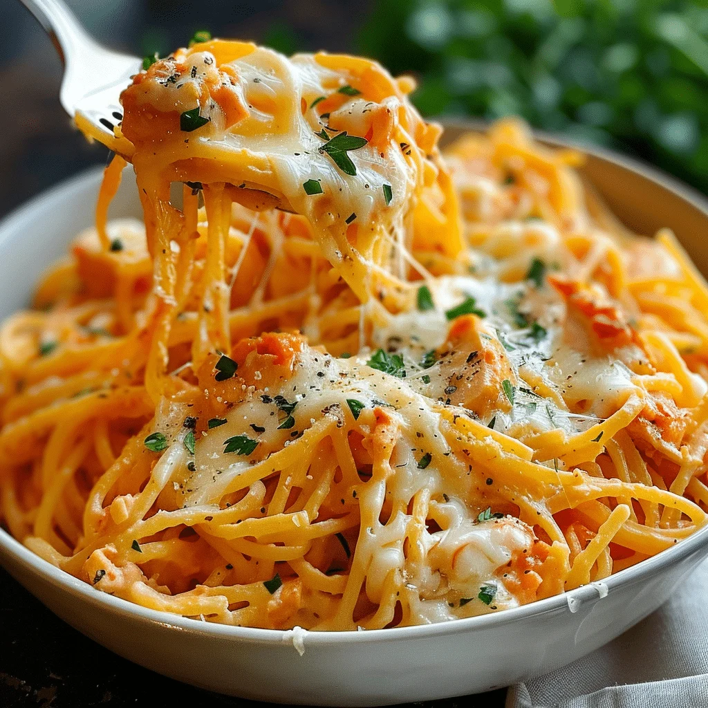 Cheesy Chicken Spaghetti