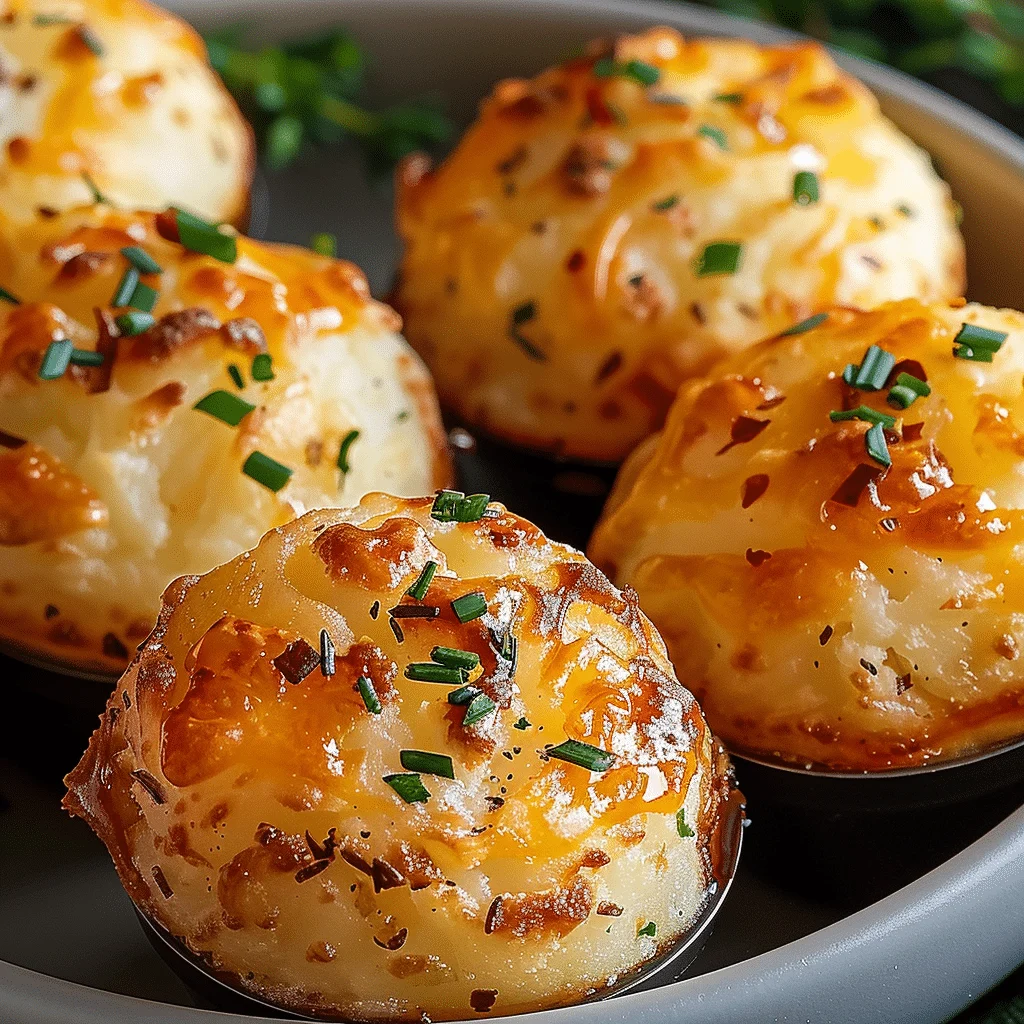 Cheesy Mashed Potato Puffs
