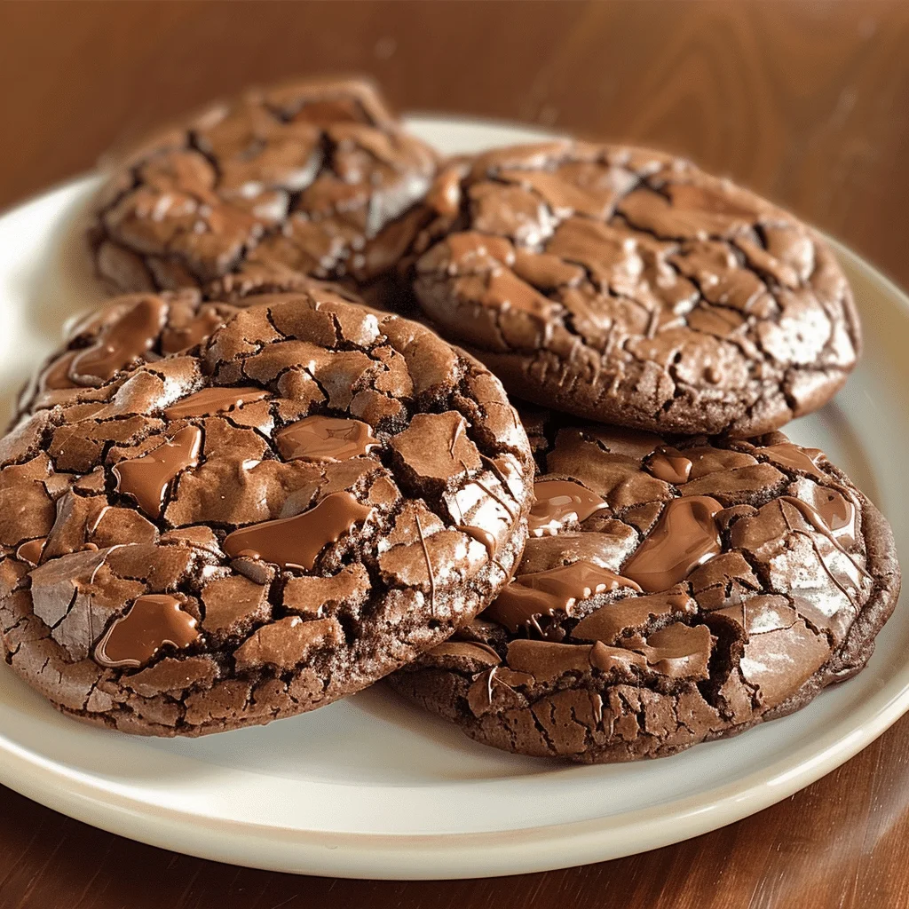 Brownie Crinkle Cookies