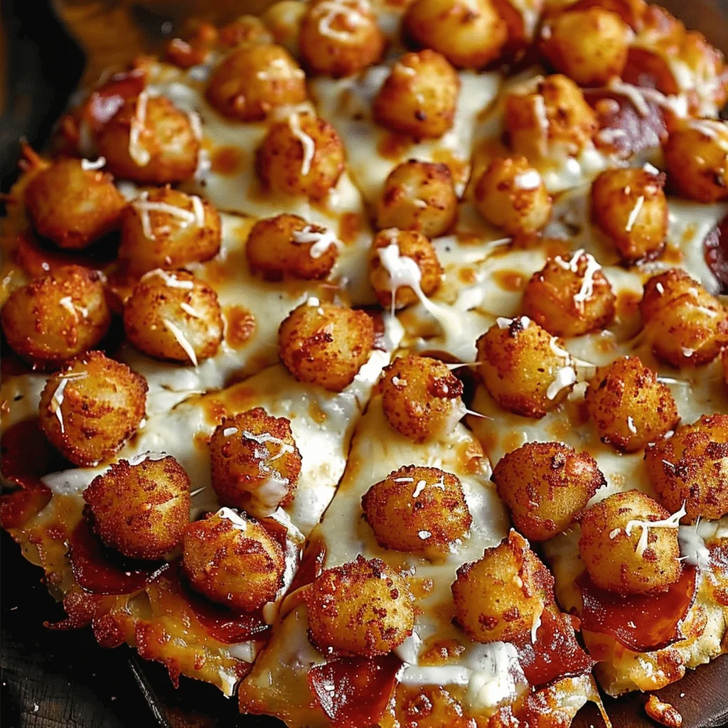 Delicious Tater Tot Pizza