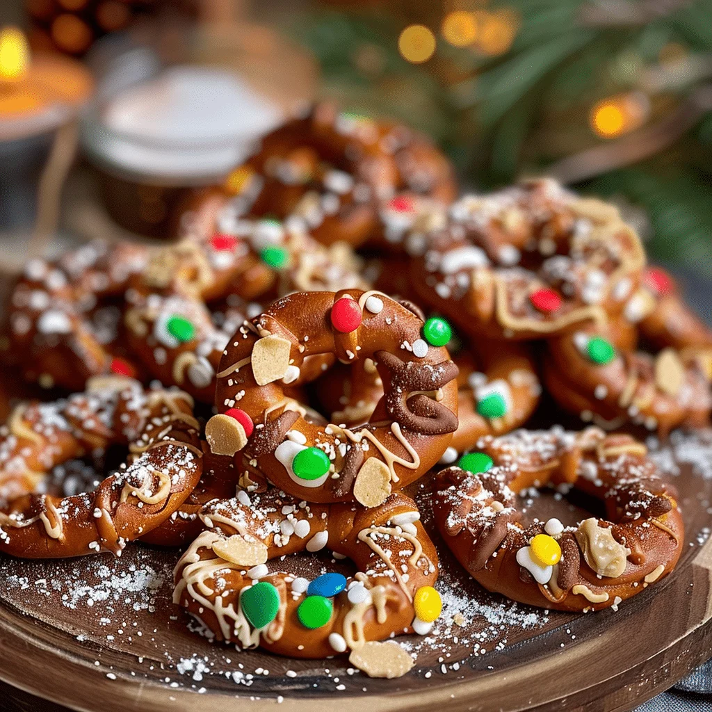 Christmas Pretzel Hugs