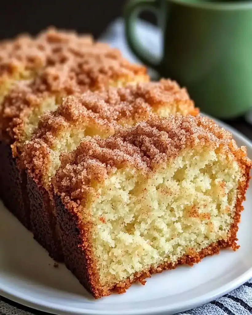 Delicious Cinnamon Donut Bread Loaf Sliced